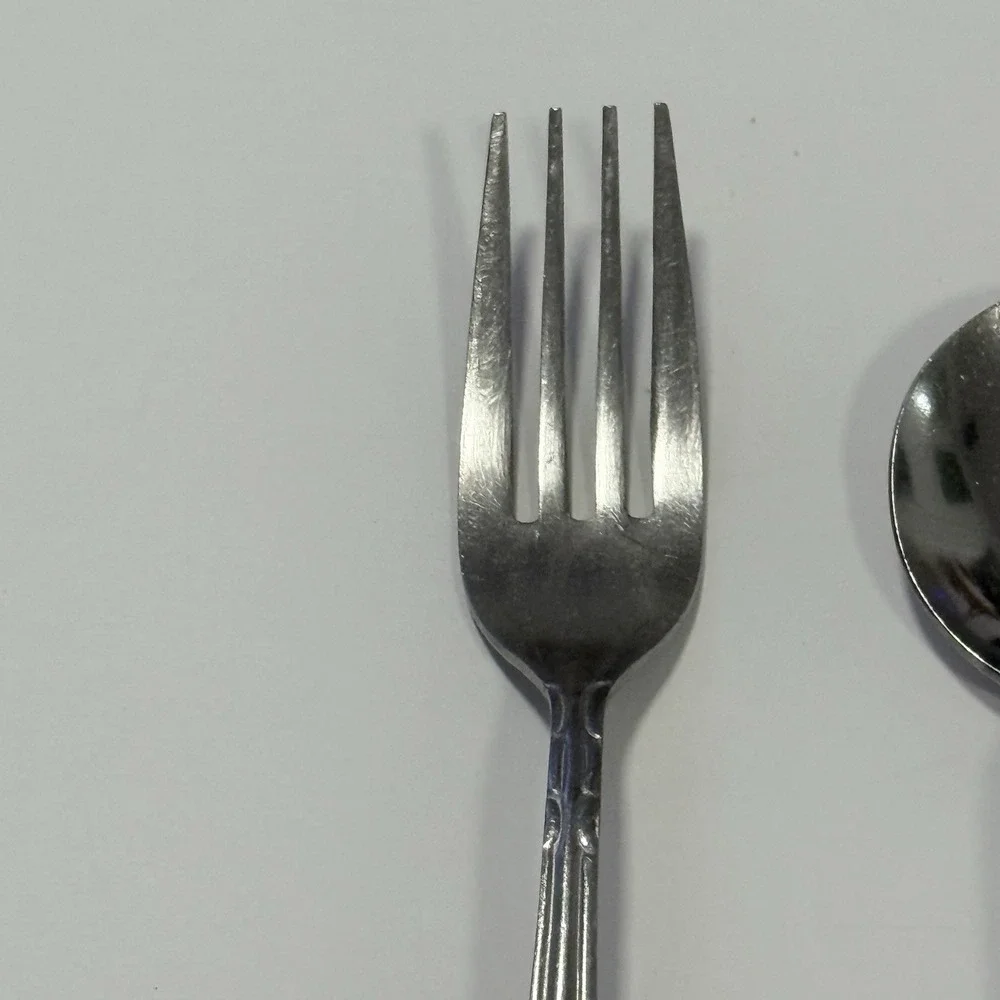 Vintage Walco Melinda Style Stainless Steel Replacement Dinner Fork And Teaspoon